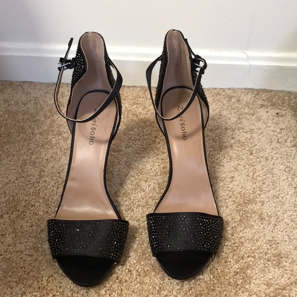 Zigi Soho SZ 10, sequined buckle closure heels - Picture 2 of 9